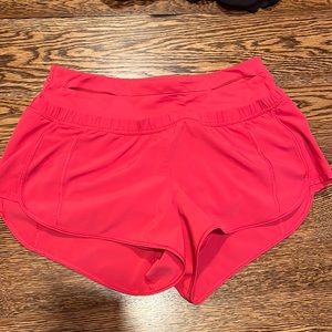 bright pink lululemon shorts size 4